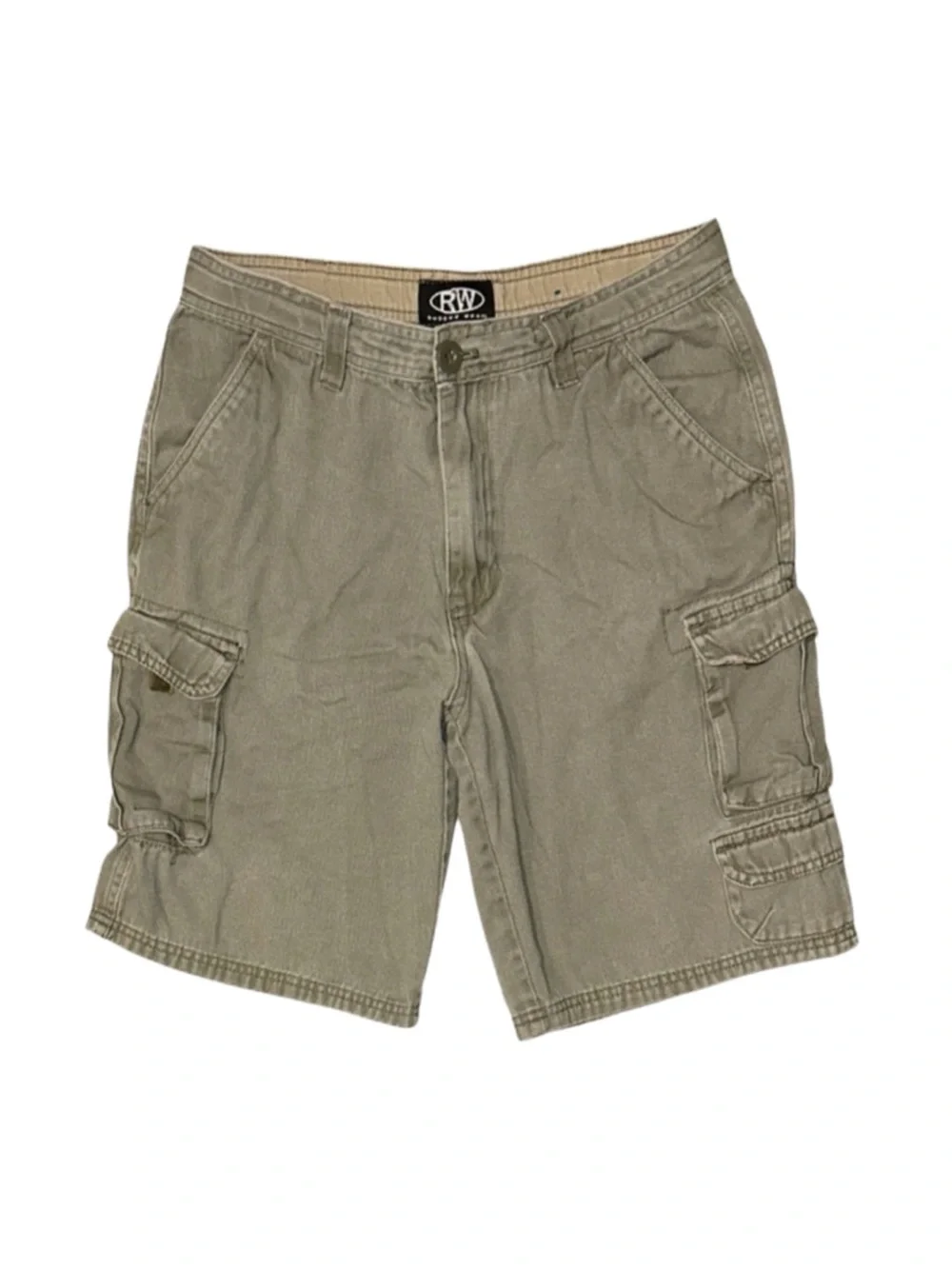 RUGGED WEAR Men's Cargo Shorts Size 32 Inch Waist